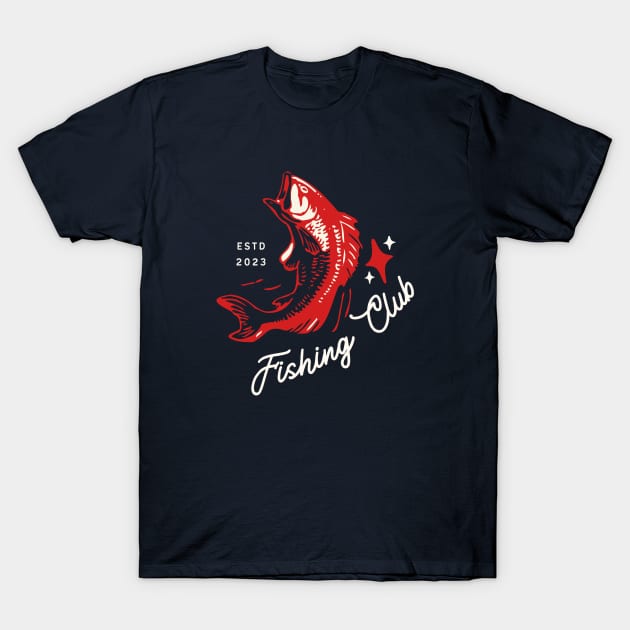 Funny Fishing Club T-Shirt by Illustradise